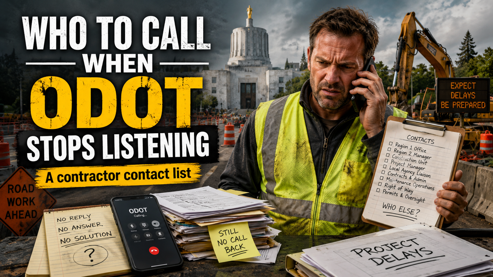 Who to Call When ODOT Stops Listening: A Contractor Contact List